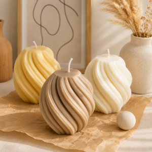 3D Spiral Silicone Candle Mold