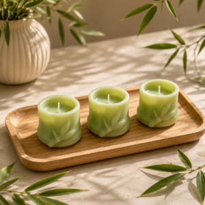 Mini Bamboo Soy Wax Scented Candle