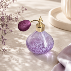 Vintage Purple Glass Perfume Bottle